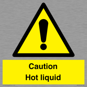 Caution Hot liquid